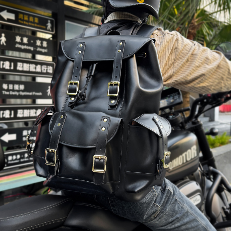 Leather Backpack Vintage - Новые поступления, кожаный рюкзак, роскошная мужская
