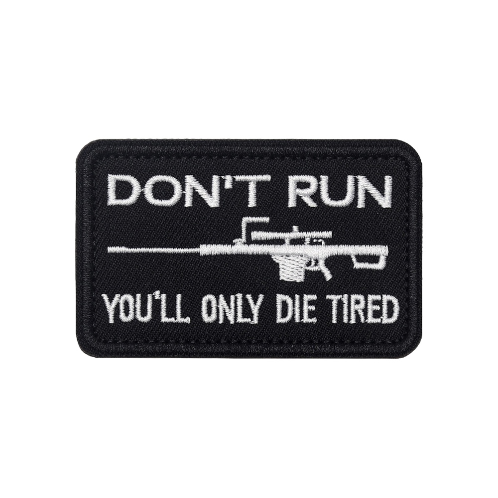 Rucksack Military Style - DON'T RUN Fun Meme, тактическая моральная