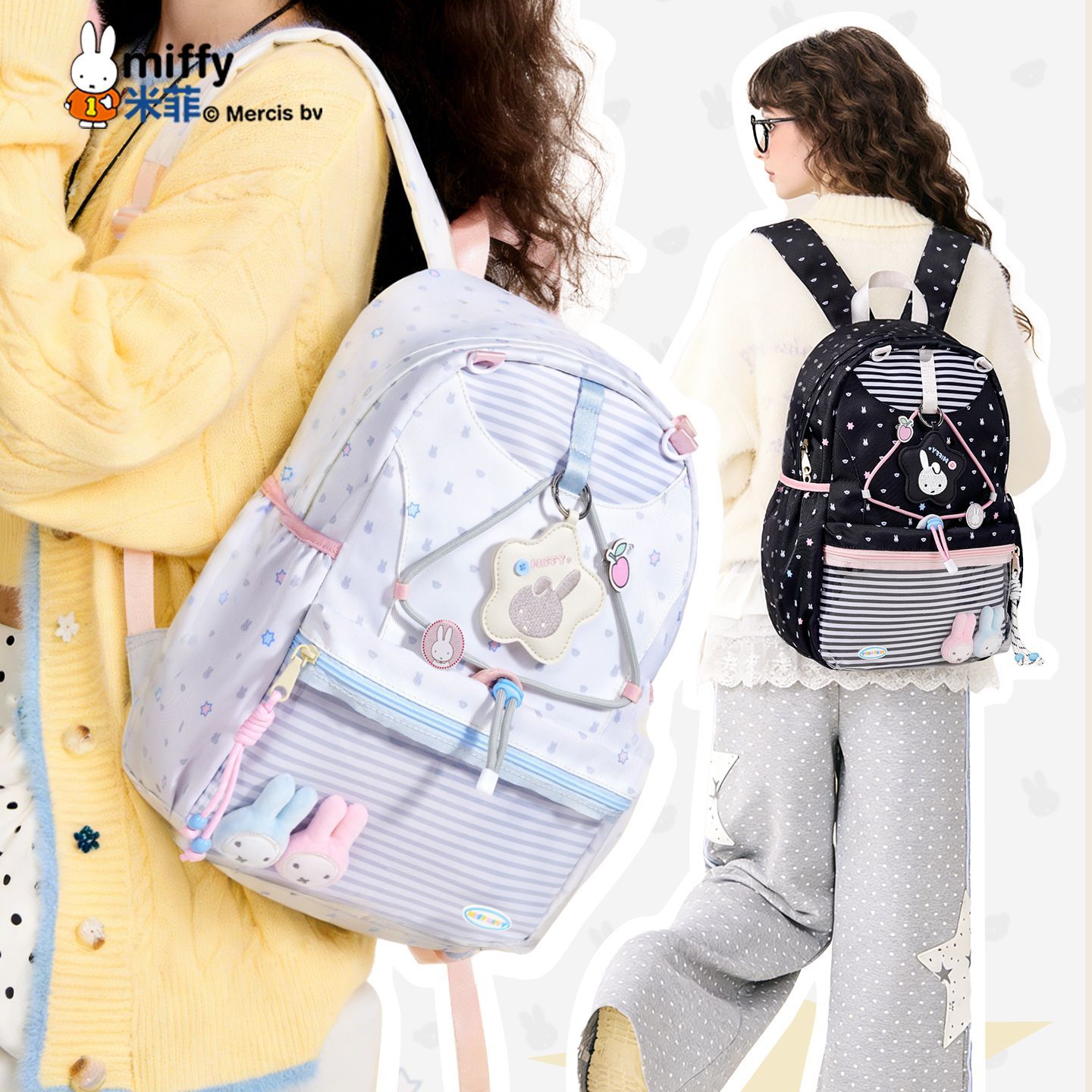 School Backpack Teen - Рюкзак для школьниц с принтом Миффи