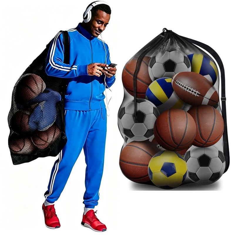 Drawstring Gym Bag - Портативная спортивная сумка большой вместимости для