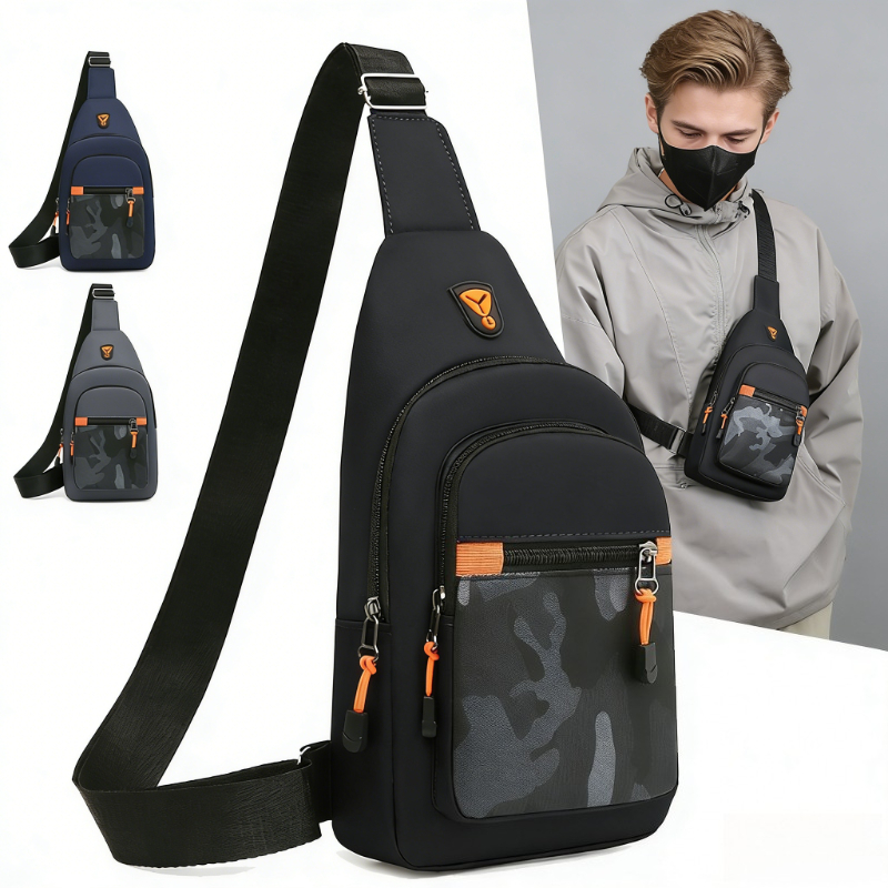 Hydration Pack Outdoor - Водонепроницаемая противоугонная нагрудная сумка для мужчин