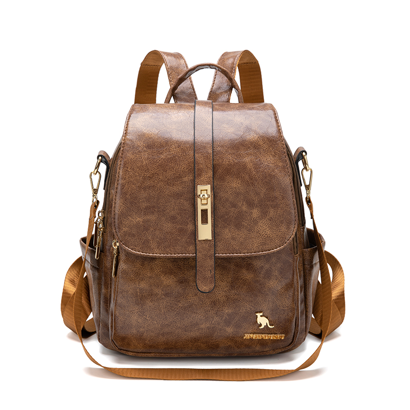 Leather Backpack Vintage - Женский рюкзак для колледжа, дизайнерский винтажный