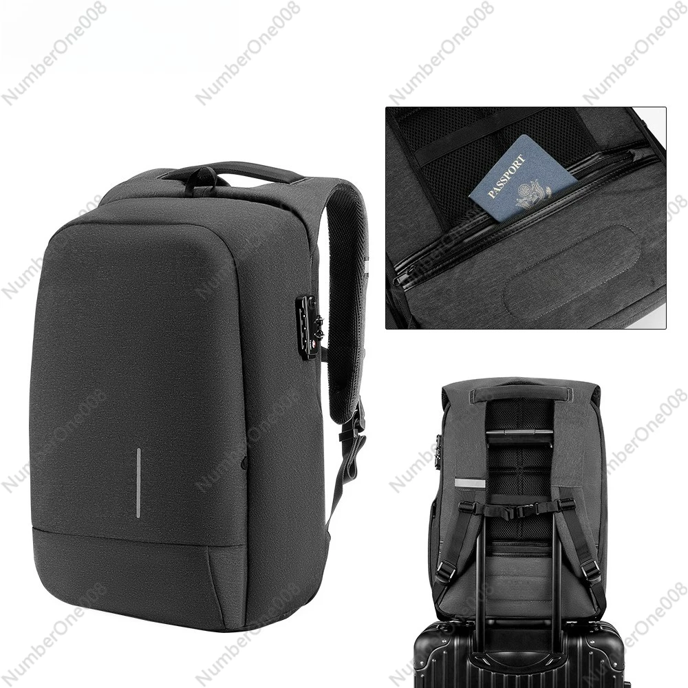 Laptop Backpack 15.6 - Мужской светоотражающий рюкзак для ноутбука, легкий