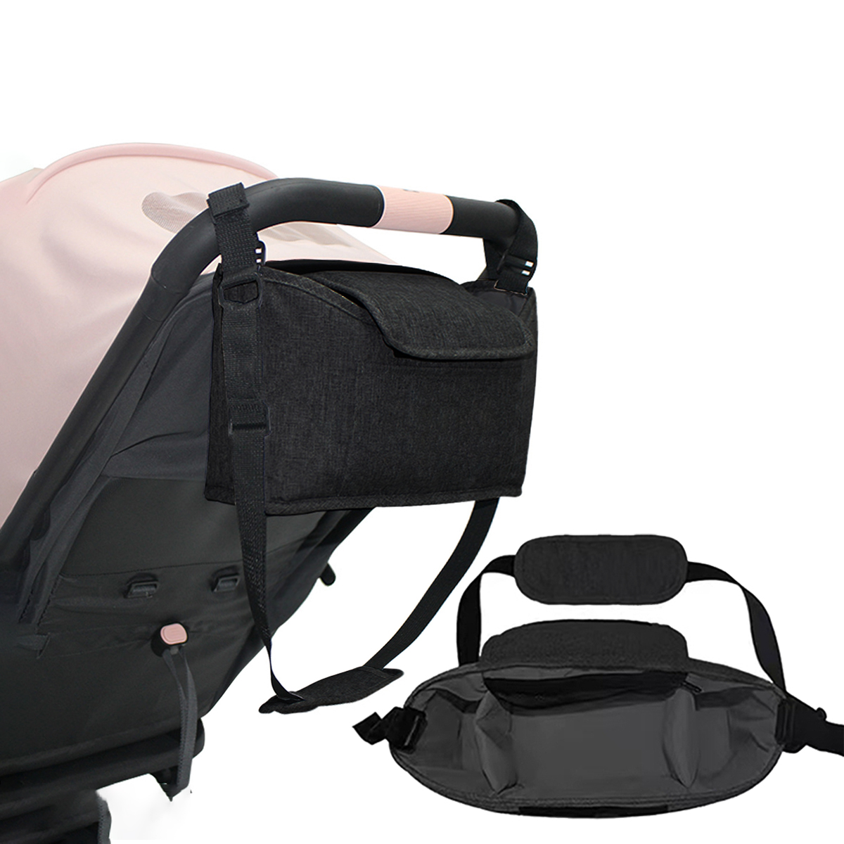 Backpack Diaper Bag - Сумка-органайзер для детской коляски, многофункциональная, вместительная,