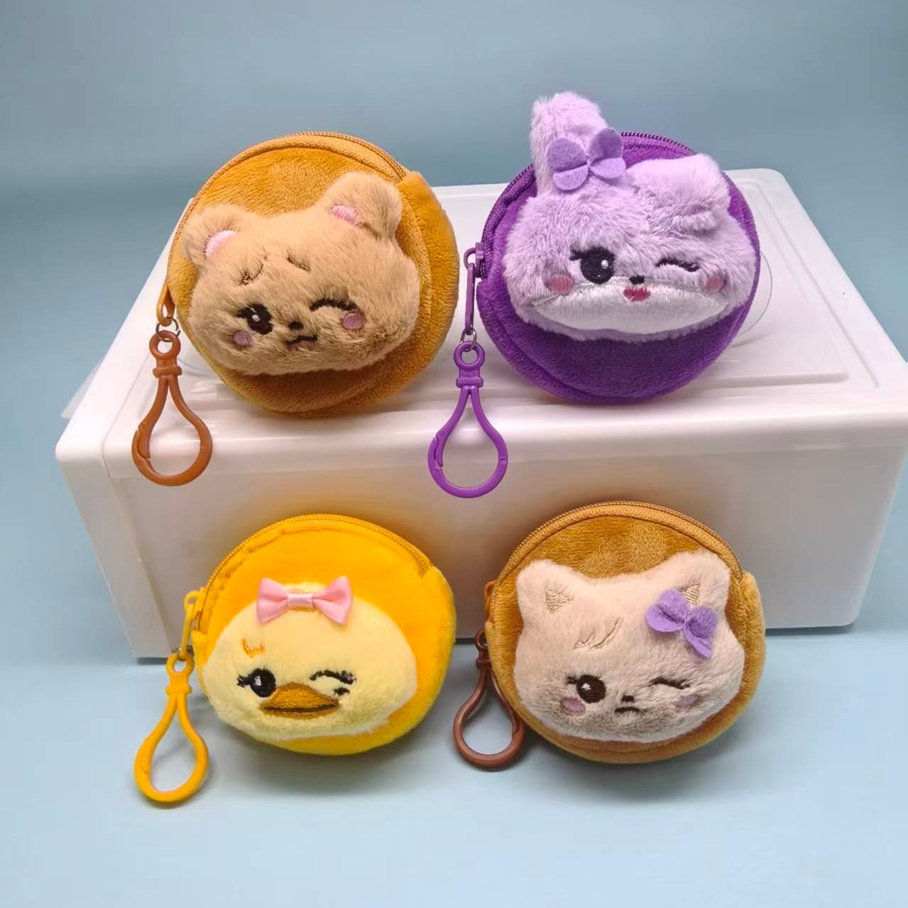 Mini Backpack Purse - Милый плюшевый мини-кошелек-брелок Kawaii Kpop с