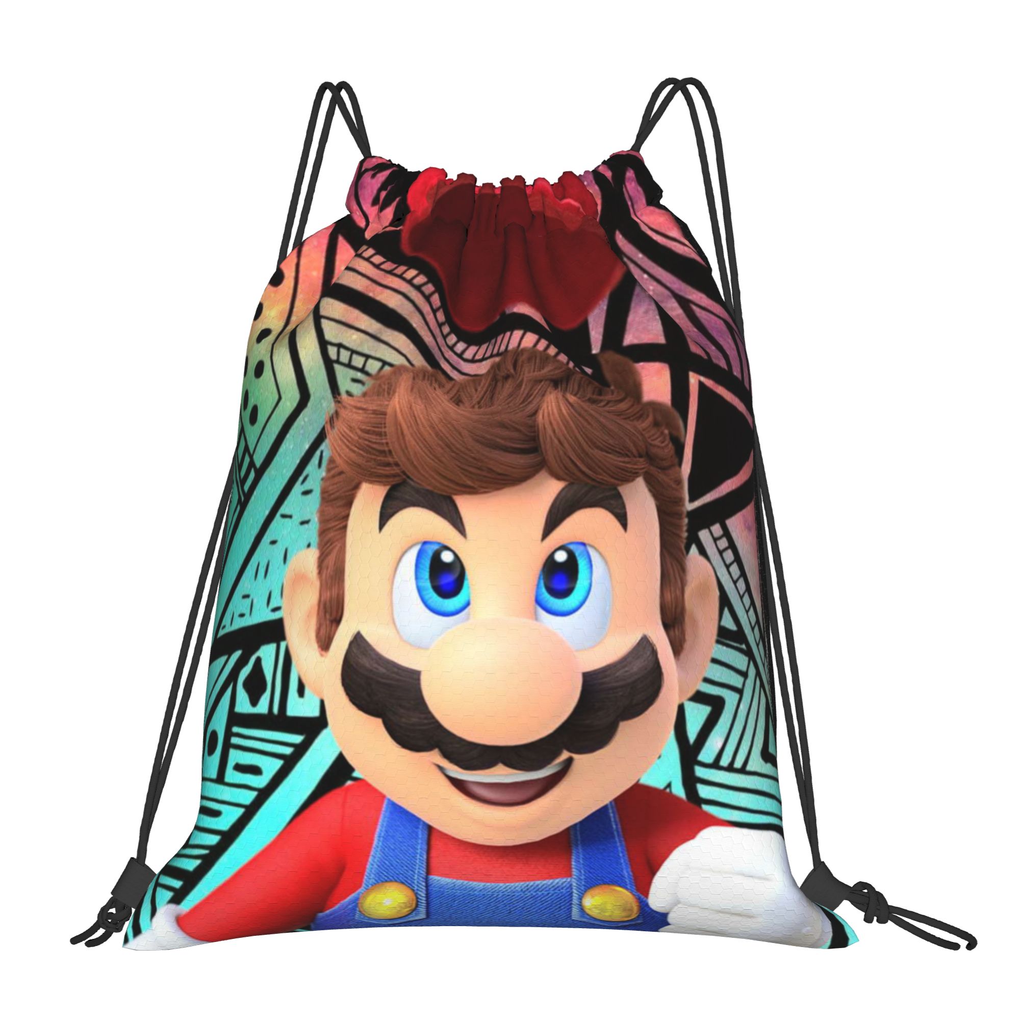 Drawstring Gym Bag - Сумка-мешок Custom M-Marioes Video Game Brothers