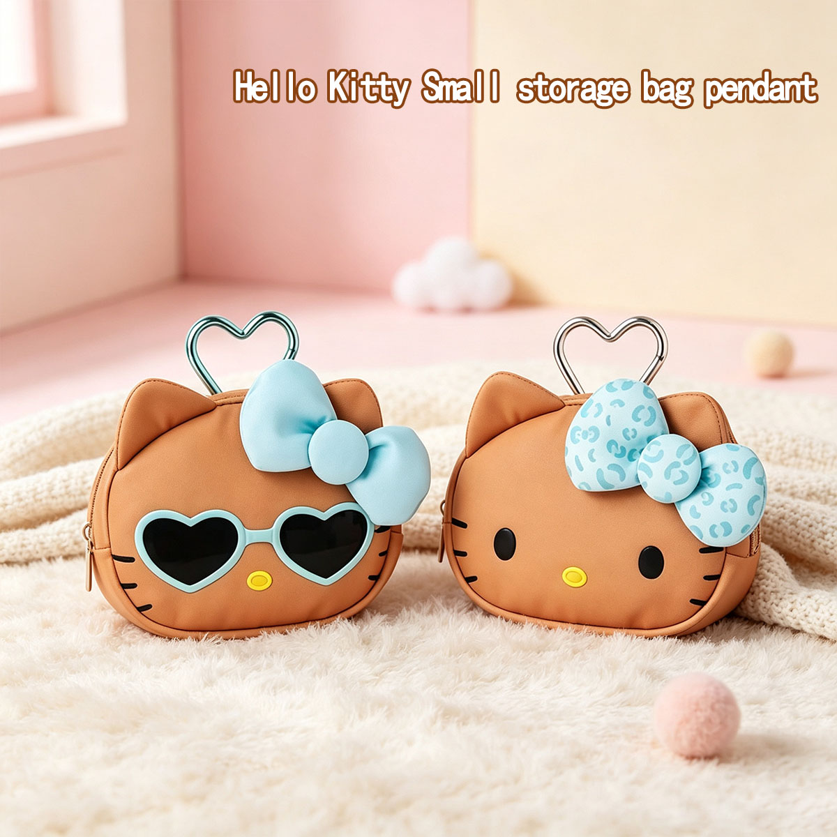 Mini Backpack Purse - Милая коричневая мини-сумочка Hello Kitty с