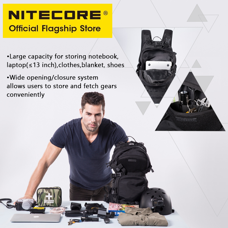 NITECORE BP20 20л дорожный рюк – обзор и цена Rucksack Military Style