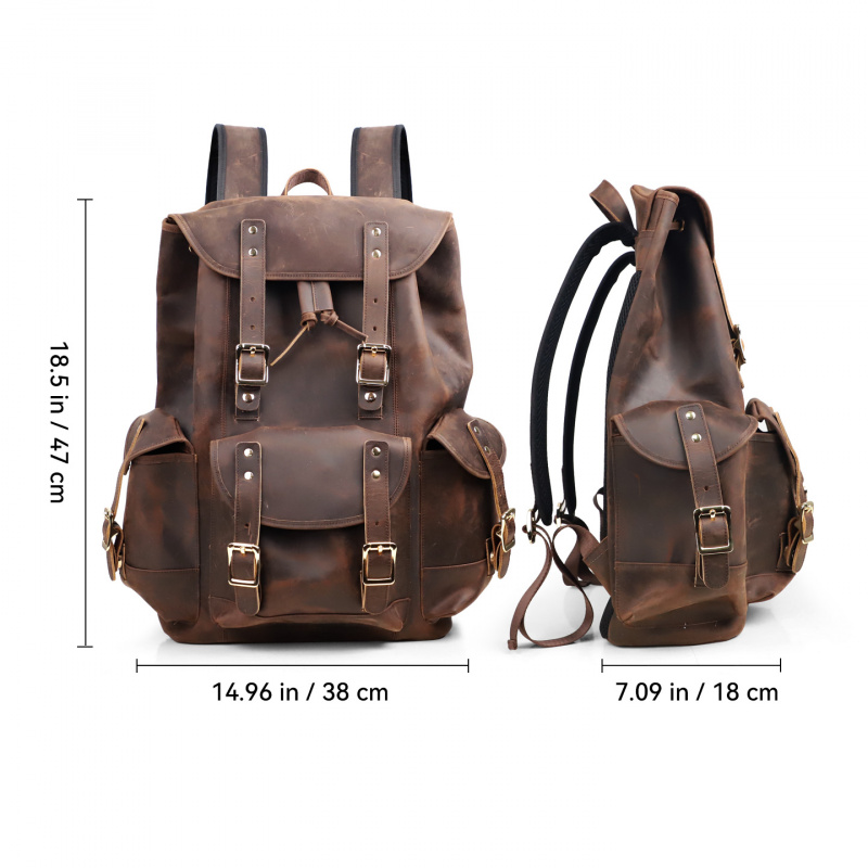 Новые поступления, кожаный рюк – обзор и цена Leather Backpack Vintage