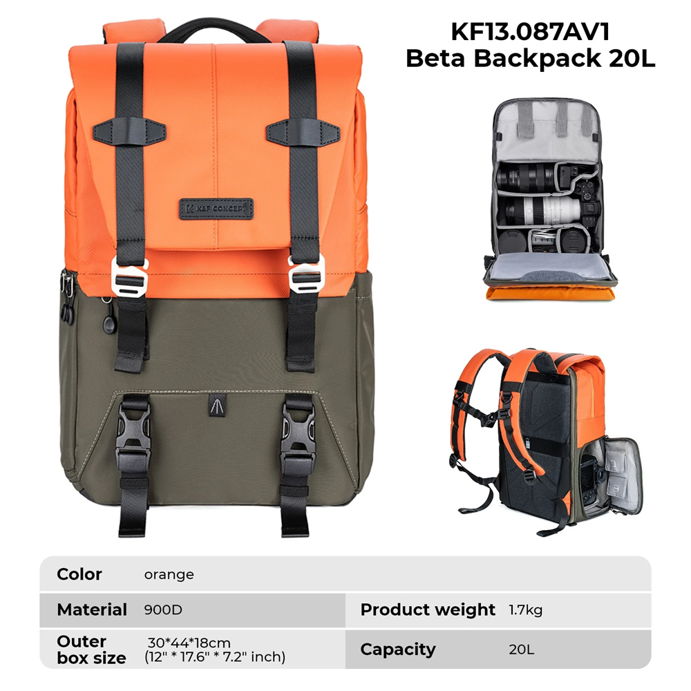 Рюкзак для фотоаппарата K&F CO – обзор и цена Laptop Backpack 15.6