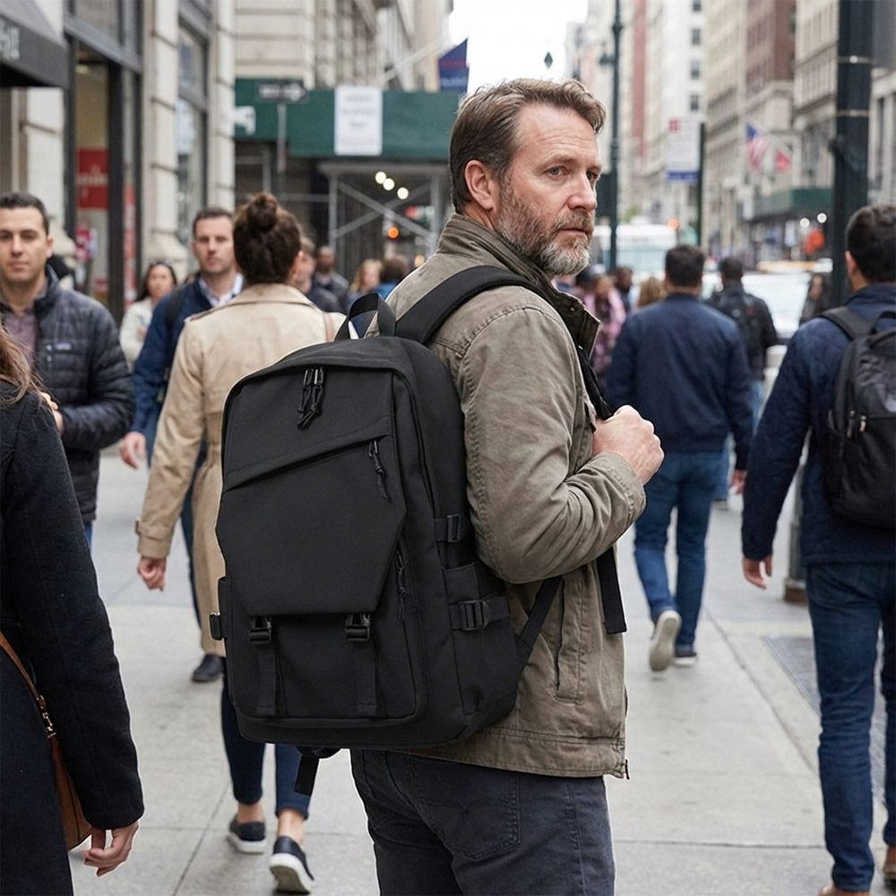 Модный деловой мужской рюкзак, – обзор и цена Canvas Backpack Casual