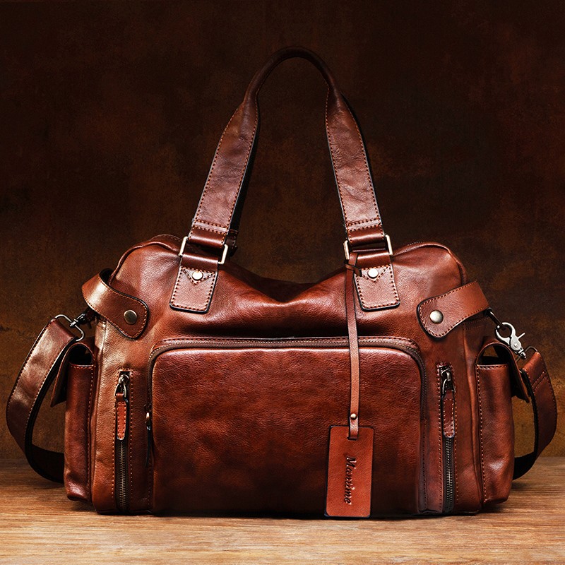 Винтажная мужская сумка из лас – обзор и цена Leather Backpack Vintage