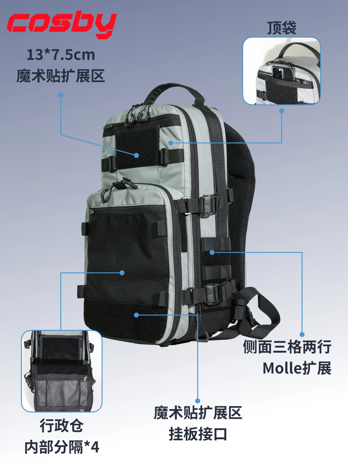 Рюкзак COSBY Acid Rain: Тактич – обзор и цена Urban Backpack Tactical