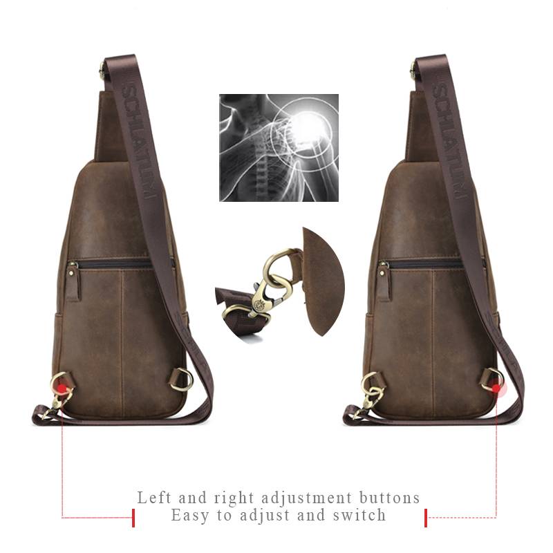 SCHLATUM нагрудная сумка из 10 – обзор и цена Leather Backpack Vintage