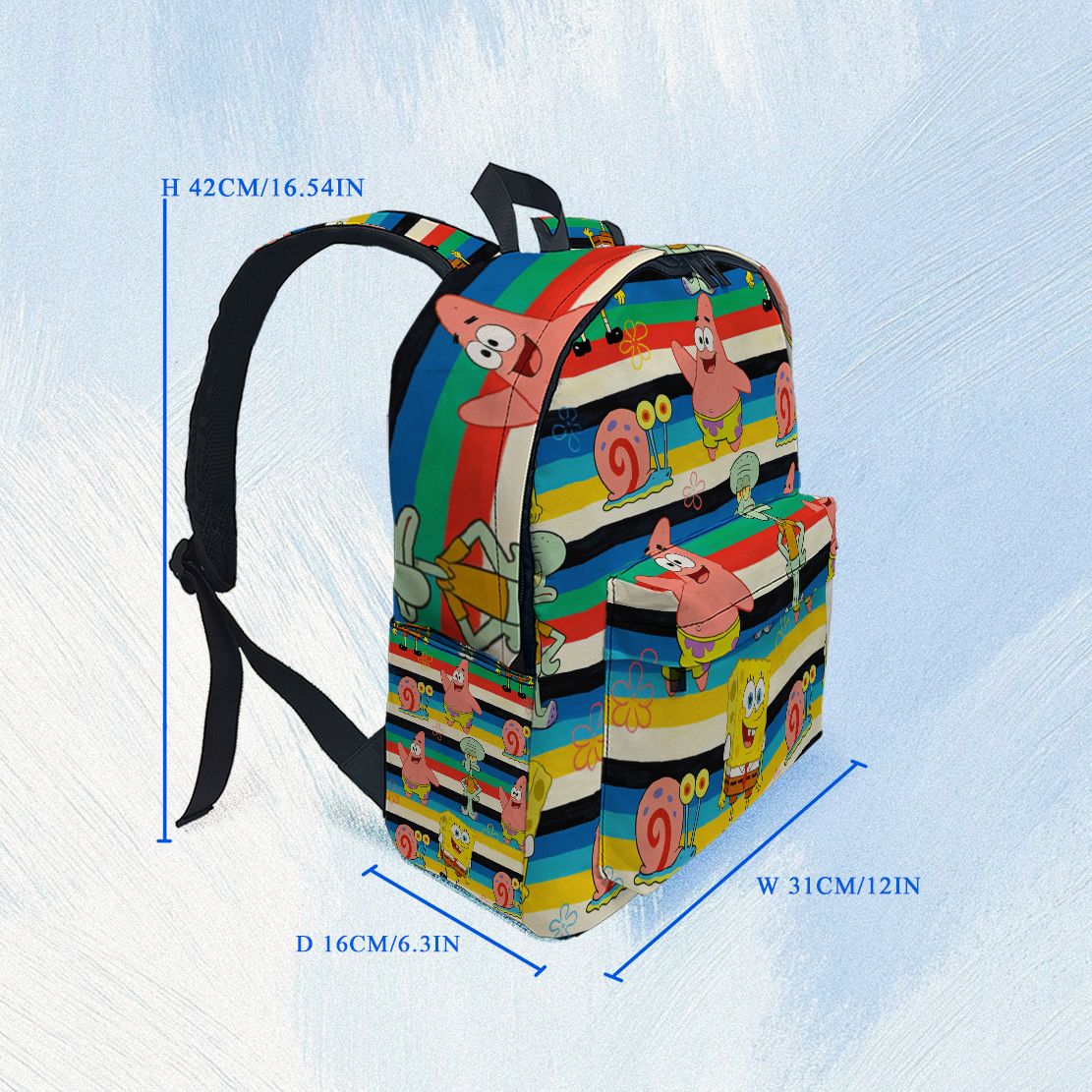 Рюкзак с полосатым принтом «Гу – обзор и цена School Backpack Teen