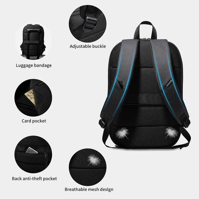 Ультратонкий деловой мужской р – обзор и цена Laptop Backpack 15.6