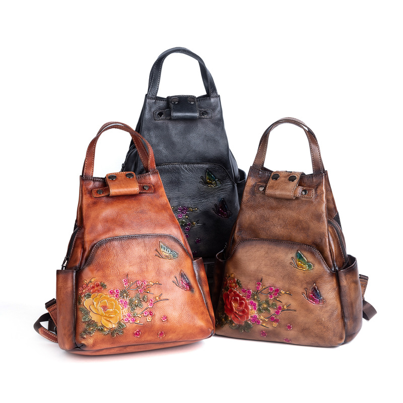 Рюкзак Johnature из натурально – обзор и цена Leather Backpack Vintage
