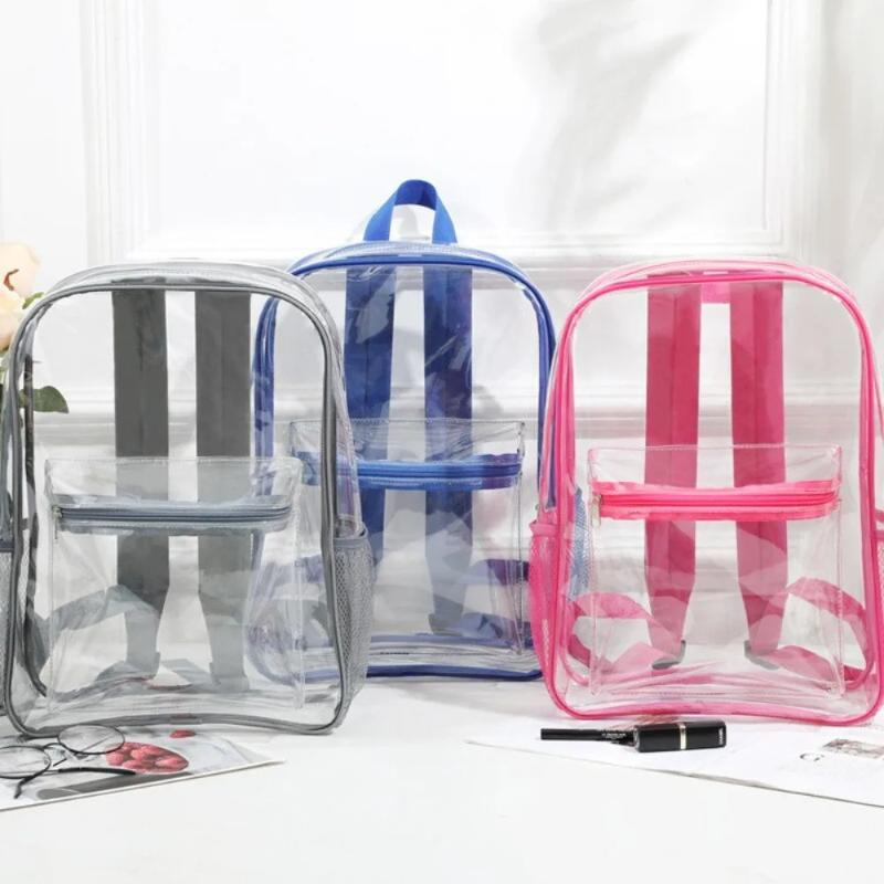 Прозрачный рюкзак из ПВХ для з – обзор и цена Canvas Backpack Casual