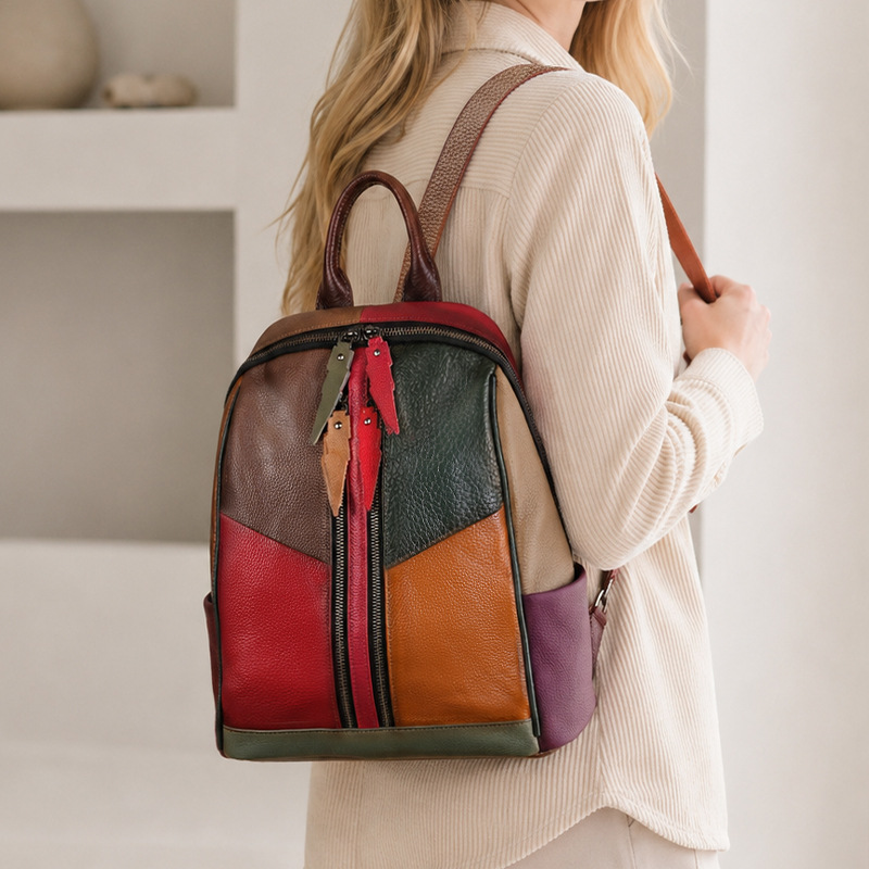 Женский рюкзак из натуральной  – обзор и цена Leather Backpack Vintage